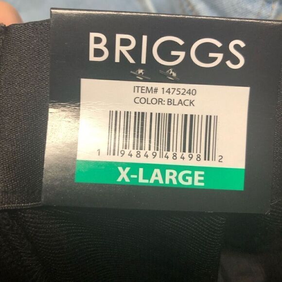 Women's NWT Black Briggs Ankle Cropped Pants Size Extra Large - Picture 3 of 6